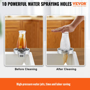 Glass Rinser 10 Spraying Jets 360 degrees Rotating ABS Cup Washer & Cup Holder V952-TMAZSXBQDGAB0VOAUV0