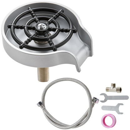 Glass Rinser 10 Spraying Jets 360 degrees Rotating ABS Cup Washer & Cup Holder V952-TMAZSXBQDGAB0VOAUV0