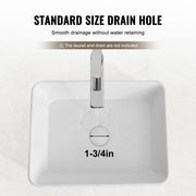 Modern Ceramic Vessel Sink 48x37cm Bathroom Vanity Bowl Countertop White V952-TMSCTCJX4837PYW3KV0