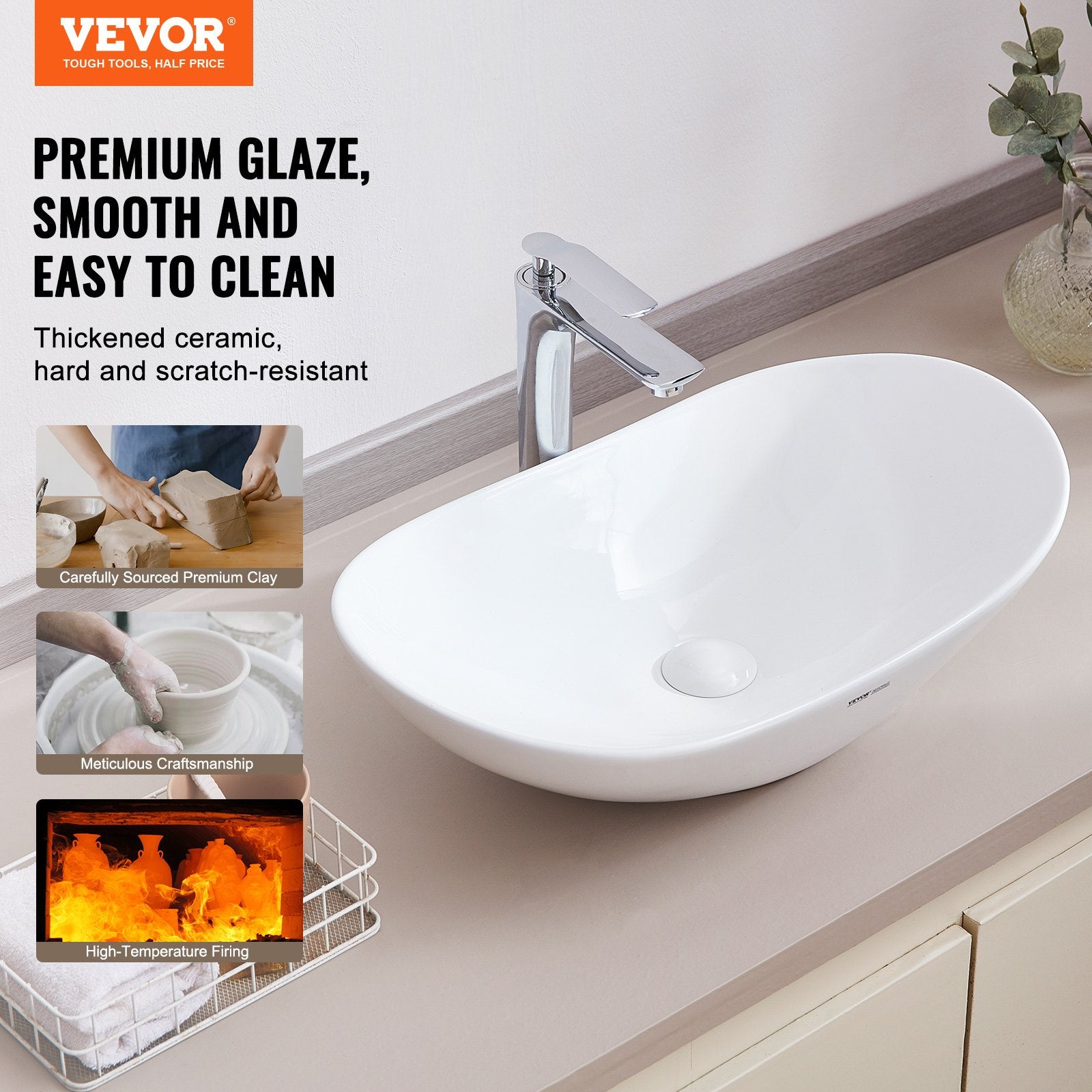 Modern Ceramic Vessel Sink 60x36cm Bathroom Vanity Bowl Countertop V952-TMSCTCTYX603O50YKV0