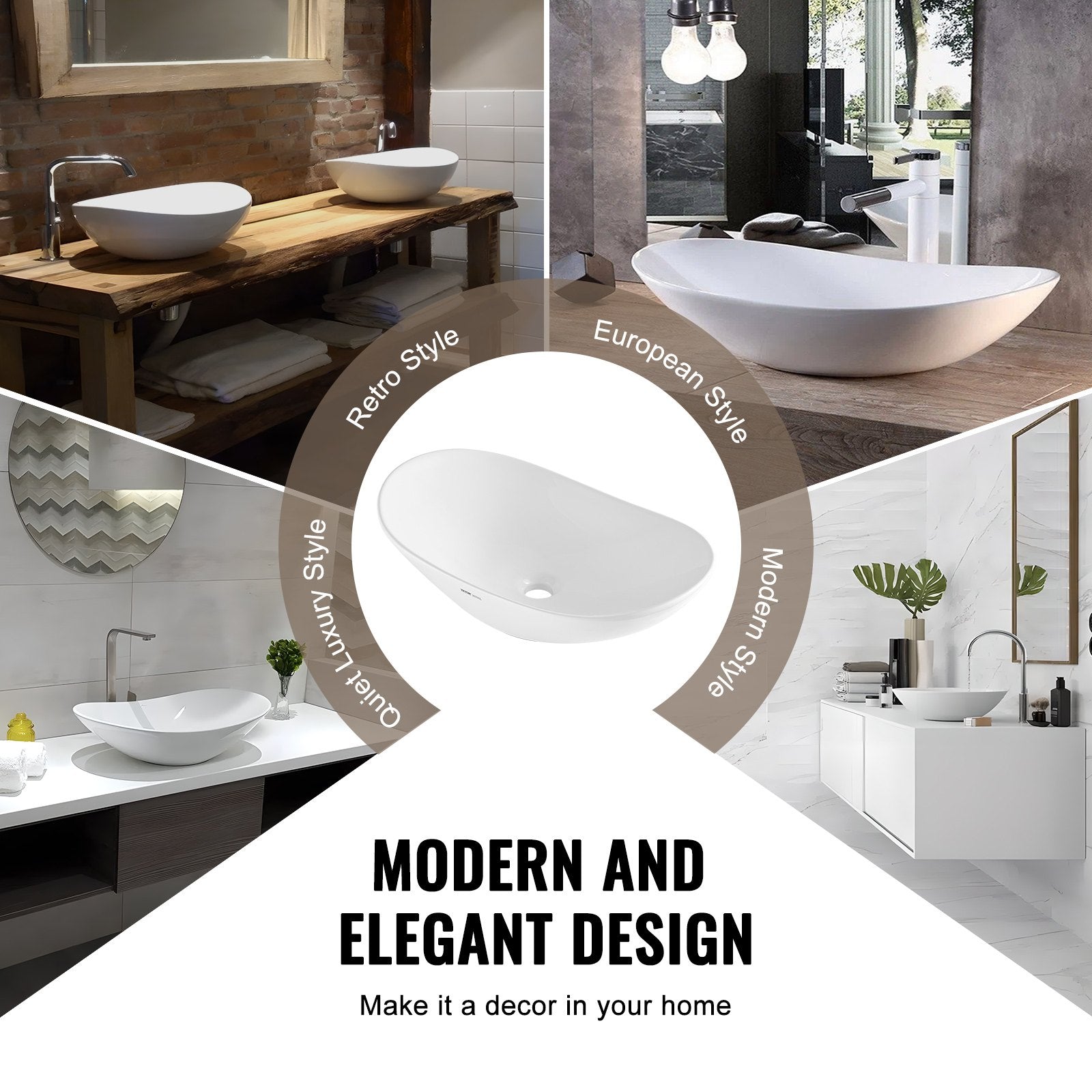 Modern Ceramic Vessel Sink 60x36cm Bathroom Vanity Bowl Countertop V952-TMSCTCTYX603O50YKV0