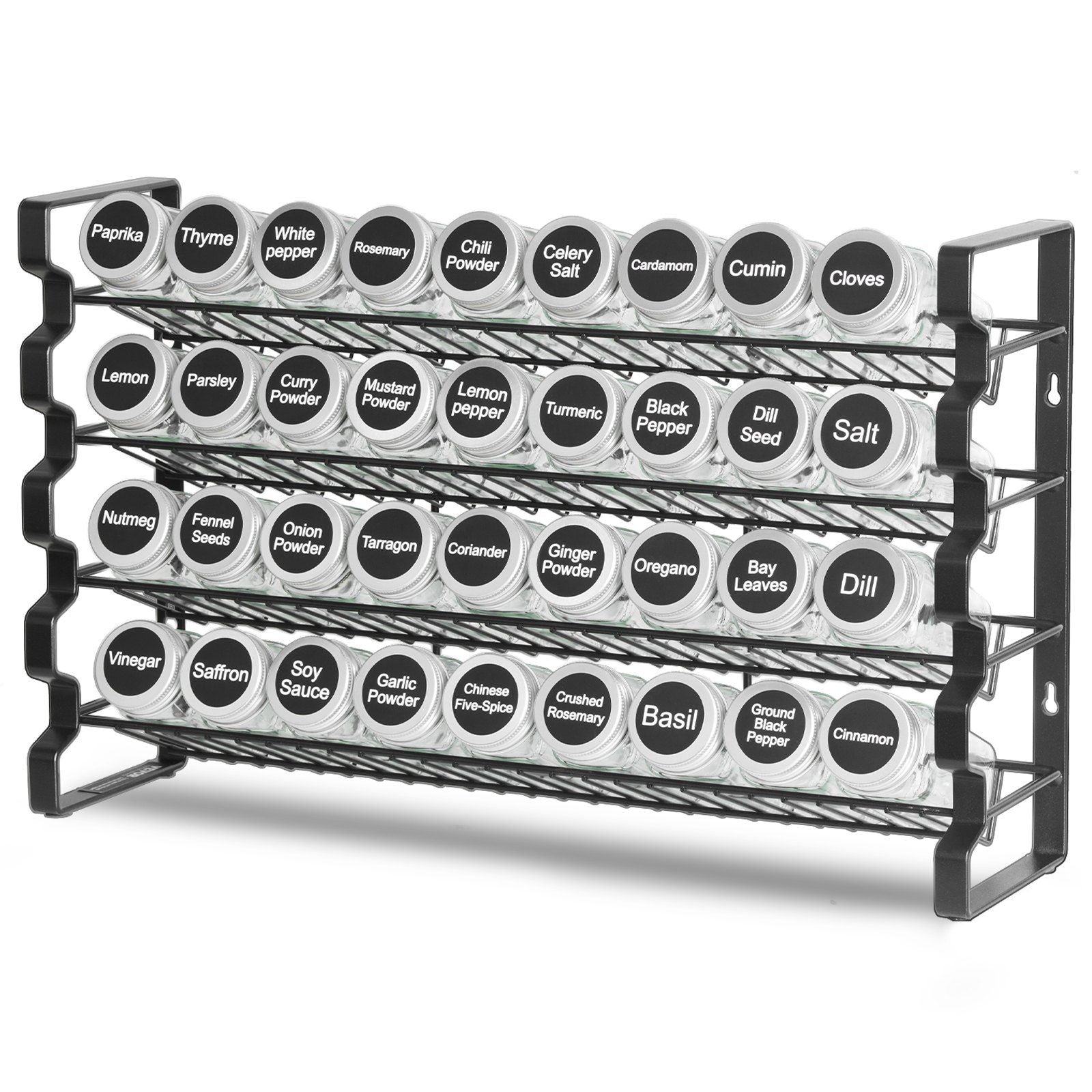 Spice Rack Organizer for Cabinet, Spice Organizer with 36 Empty Spice Jars, Lids, Spice Labels, and Funnel V952-TMSDLJTZCF36S586YV0
