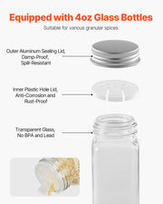 Spice Rack Organizer for Cabinet, Spice Organizer with 36 Empty Spice Jars, Lids, Spice Labels, and Funnel V952-TMSDLJTZCF36S586YV0