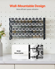 Spice Rack Organizer for Cabinet, Spice Organizer with 36 Empty Spice Jars, Lids, Spice Labels, and Funnel V952-TMSDLJTZCF36S586YV0