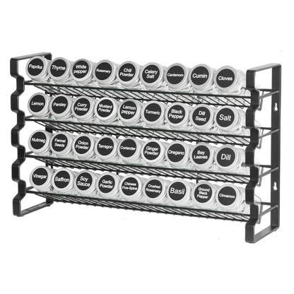 Spice Rack Organizer for Cabinet, Spice Organizer with 36 Empty Spice Jars, Lids, Spice Labels, and Funnel V952-TMSDLJTZCF36S586YV0