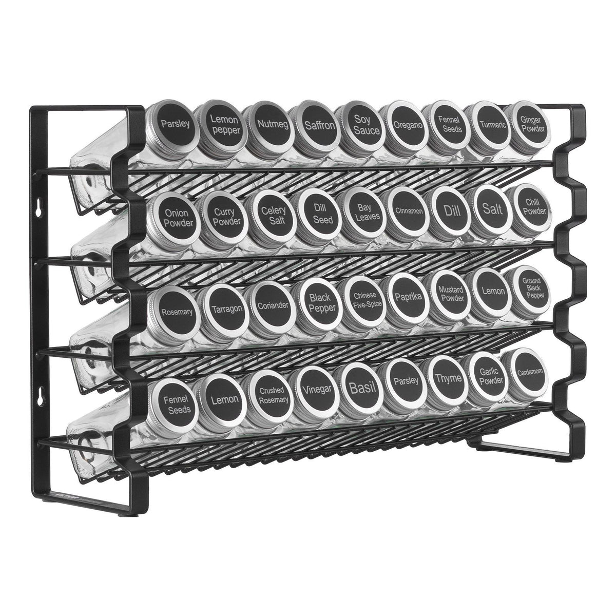 Spice Rack Organizer for Cabinet, Spice Organizer with 36 Empty Spice Jars, Lids, Spice Labels, and Funnel V952-TMSDLJTZCF36S586YV0