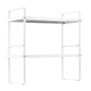 Adjustable Kitchen Cabinet Shelf Organizer, Expandable 2 Tier Cabinet Shelf, Stackable Countertop Organizers V952-TMSDLJTZSFWDMPVD4V0