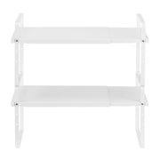 Adjustable Kitchen Cabinet Shelf Organizer, Expandable 2 Tier Cabinet Shelf, Stackable Countertop Organizers V952-TMSDLJTZSFWDMPVD4V0