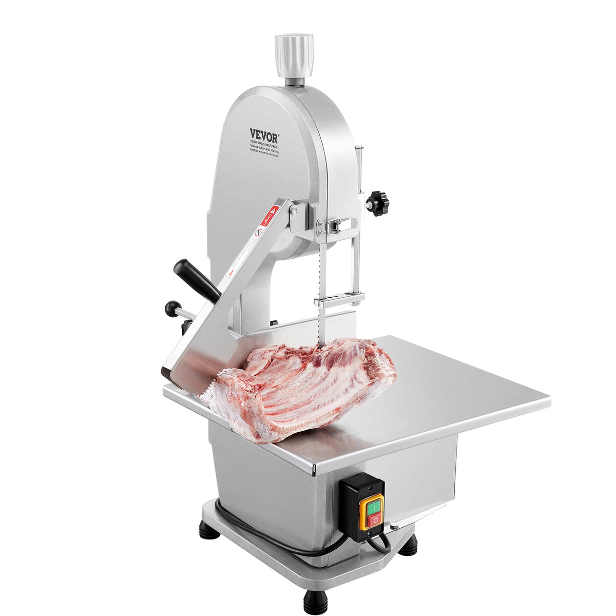 Commercial Electric Meat Bandsaw, 1800W Stainless Steel Countertop Bone Sawing Machine, 380 x 485 mm V952-TMSJGJ2200WLQU3B4V3