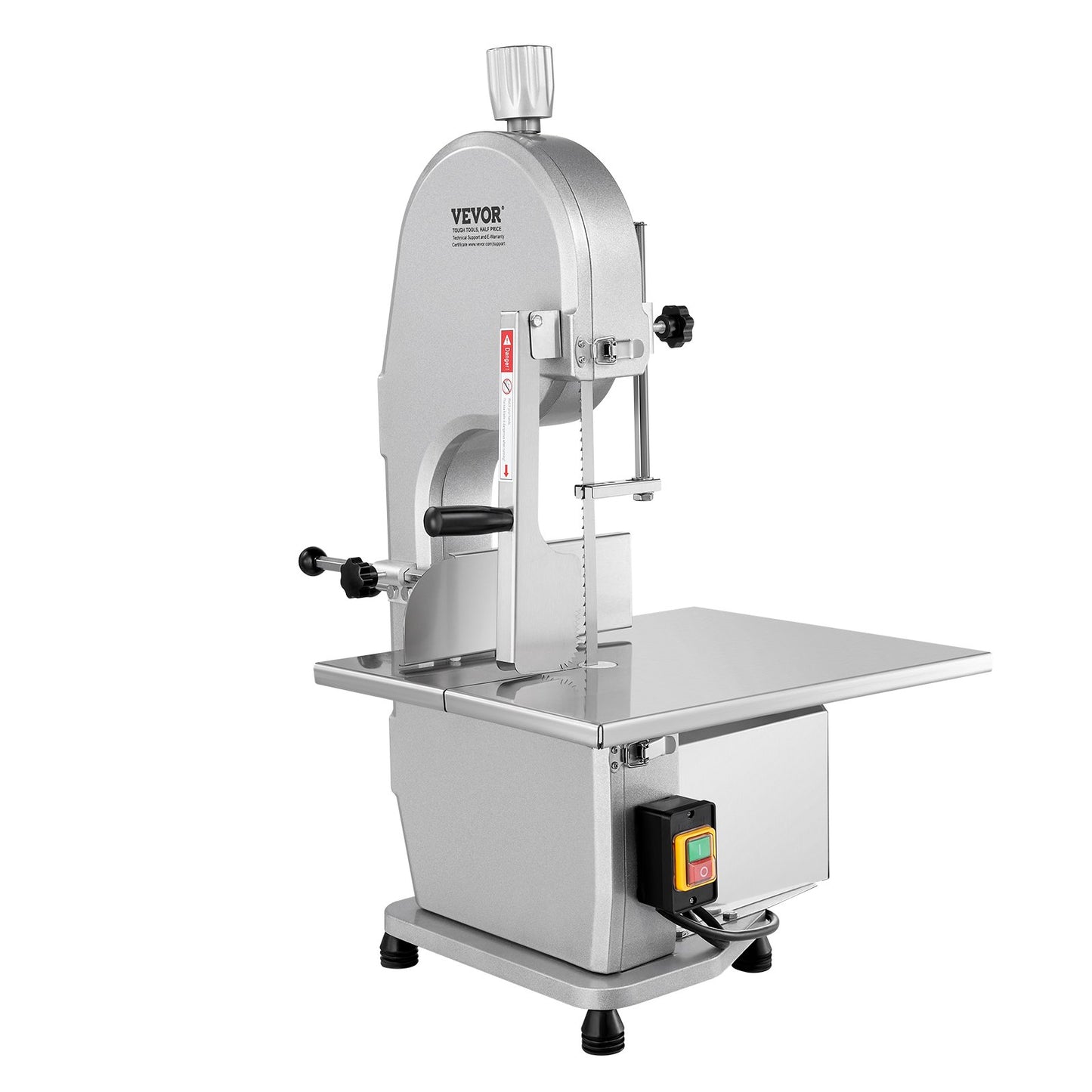 Commercial Electric Meat Bandsaw, 1800W Stainless Steel Countertop Bone Sawing Machine, 380 x 485 mm V952-TMSJGJ2200WLQU3B4V3