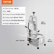 650W Commercial Electric Meat Bandsaw Stainless Steel Bone Sawing Machine V952-TMSJGJ650WL0WFZMWV3