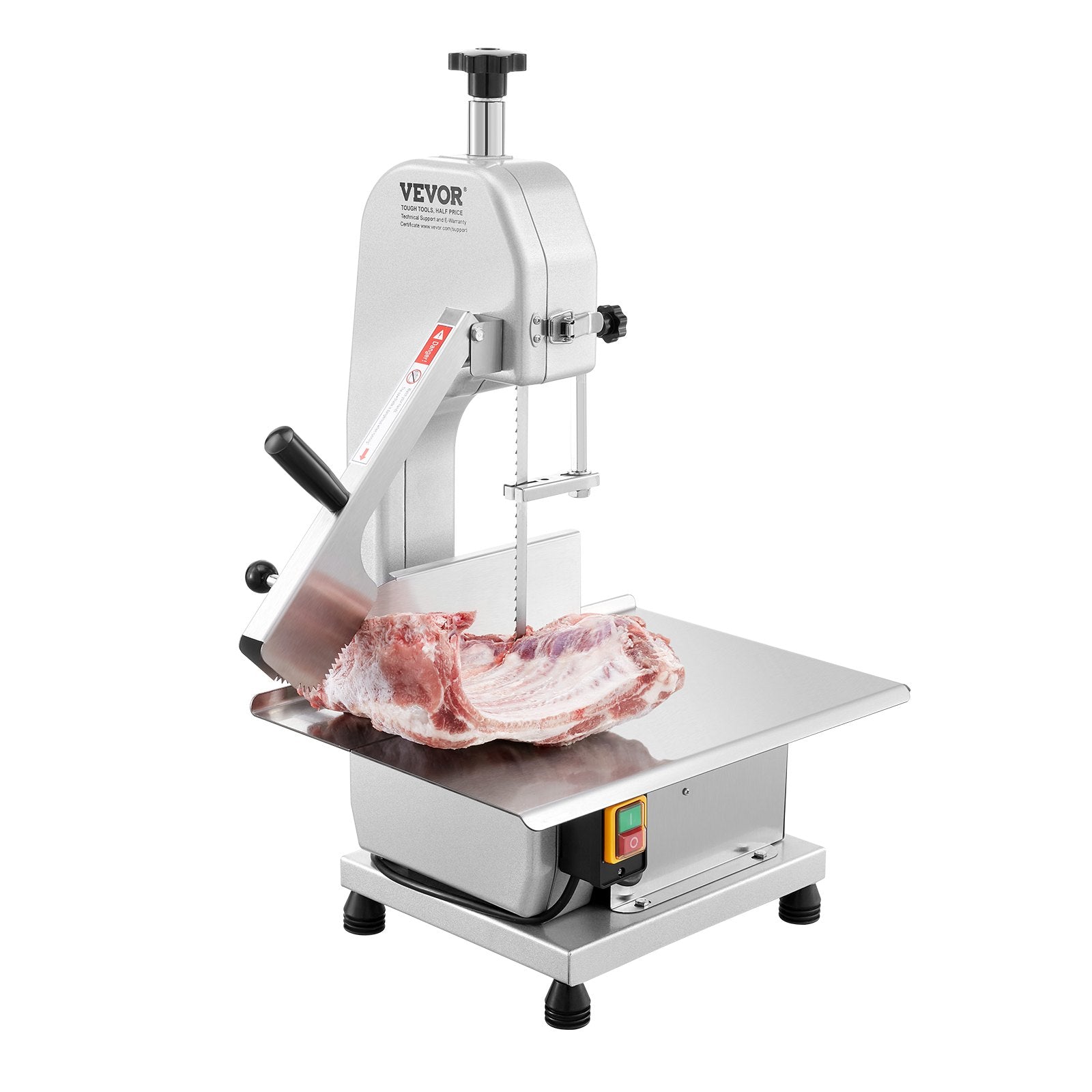 650W Commercial Electric Meat Bandsaw Stainless Steel Bone Sawing Machine V952-TMSJGJ650WL0WFZMWV3
