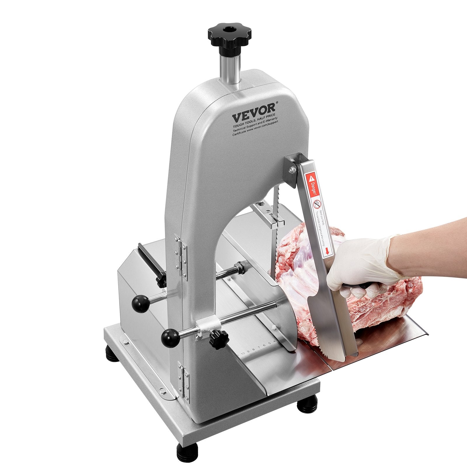 650W Commercial Electric Meat Bandsaw Stainless Steel Bone Sawing Machine V952-TMSJGJ650WL0WFZMWV3