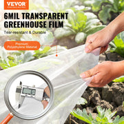 Greenhouse Plastic Sheeting 12 x 50 ft 6Mil Clear Polyethylene Film V952-TMWSM1250YCT3OY3CV0