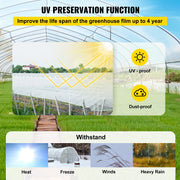 Greenhouse Film, 24\' x 100\' Greenhouse Plastic Sheeting, 6 mil Thickness Suncover Greenhouse, Clear V952-TMWSM24FT100FS1KWV0