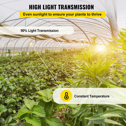 Greenhouse Film, 24\' x 100\' Greenhouse Plastic Sheeting, 6 mil Thickness Suncover Greenhouse, Clear V952-TMWSM24FT100FS1KWV0