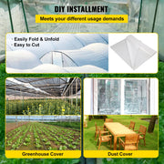 Greenhouse Film, 24\' x 100\' Greenhouse Plastic Sheeting, 6 mil Thickness Suncover Greenhouse, Clear V952-TMWSM24FT100FS1KWV0