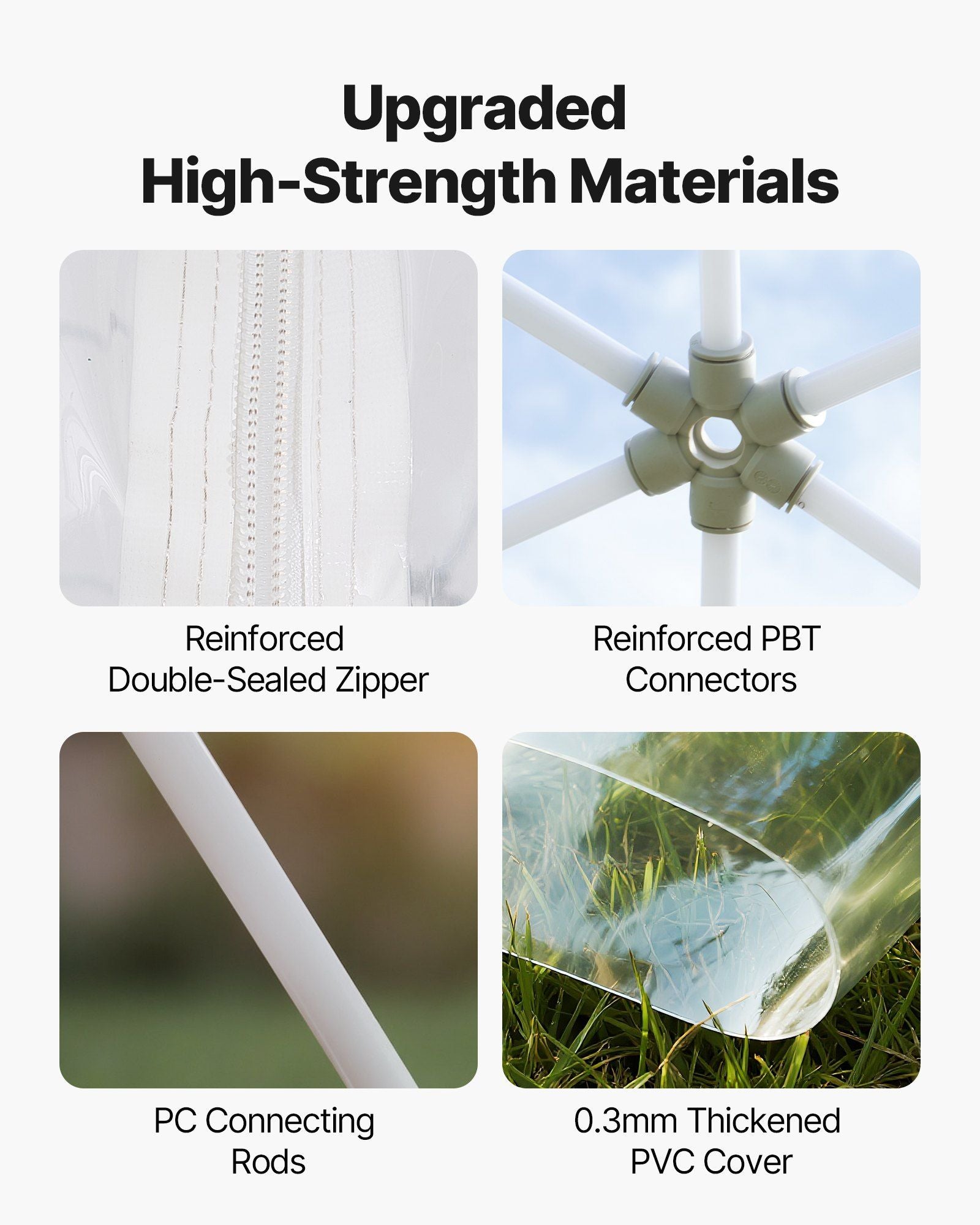 Garden Dome Tent, 3.6 x 2.2 m Outdoor Clear Bubble Tent for 4-7 Person, Weatherproof Geodesic Dome Greenhouse V952-TMXKZP12YCPV91GAO001V0