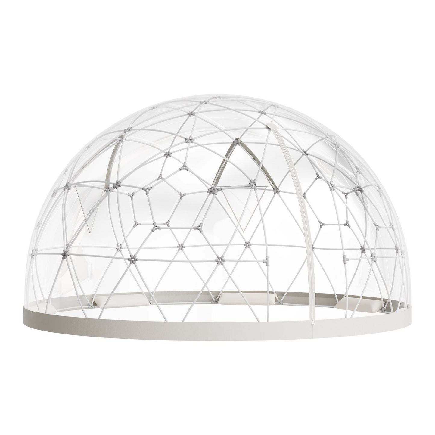 Garden Dome Tent, 3.6 x 2.2 m Outdoor Clear Bubble Tent for 4-7 Person, Weatherproof Geodesic Dome Greenhouse V952-TMXKZP12YCPV91GAO001V0