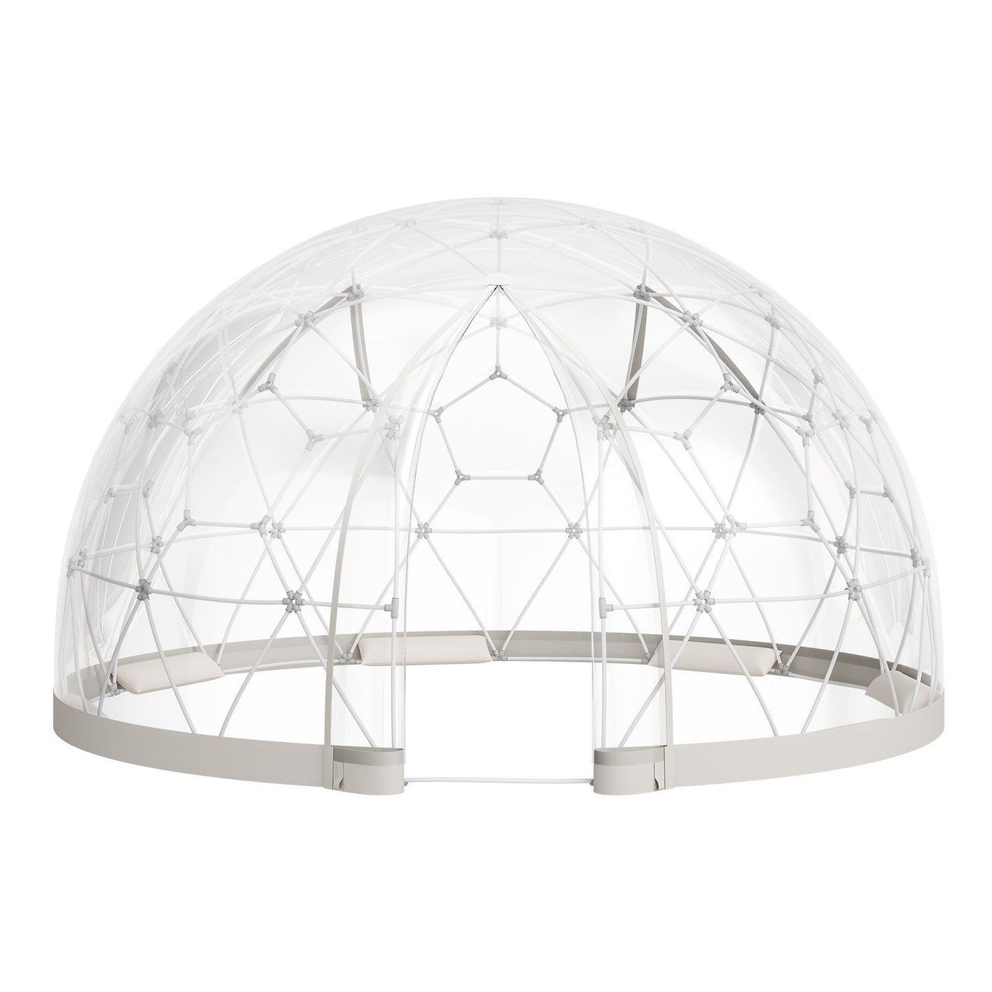 Garden Dome Tent, 2.9 x 1.75 m Outdoor Clear Bubble Tent for 2-4 Person, Weatherproof Geodesic Dome V952-TMXKZP95YCPV9WP9W001V0