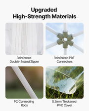 Garden Dome Tent, 2.9 x 1.75 m Outdoor Clear Bubble Tent for 2-4 Person, Weatherproof Geodesic Dome V952-TMXKZP95YCPV9WP9W001V0