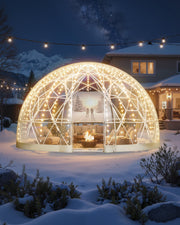 Garden Dome Tent, 2.9 x 1.75 m Outdoor Clear Bubble Tent for 2-4 Person, Weatherproof Geodesic Dome V952-TMXKZP95YCPV9WP9W001V0