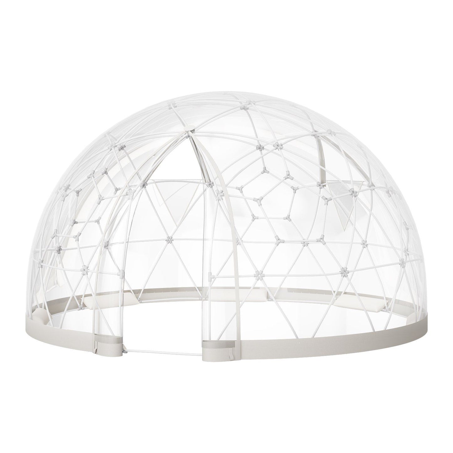 Garden Dome Tent, 2.9 x 1.75 m Outdoor Clear Bubble Tent for 2-4 Person, Weatherproof Geodesic Dome V952-TMXKZP95YCPV9WP9W001V0