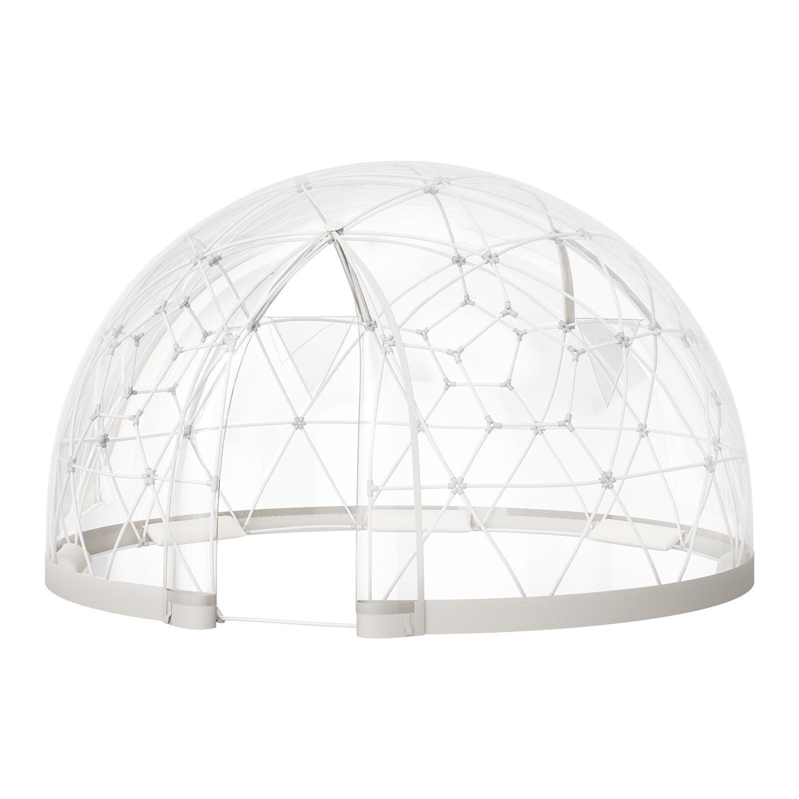 Garden Dome Tent, 2.9 x 1.75 m Outdoor Clear Bubble Tent for 2-4 Person, Weatherproof Geodesic Dome V952-TMXKZP95YCPV9WP9W001V0