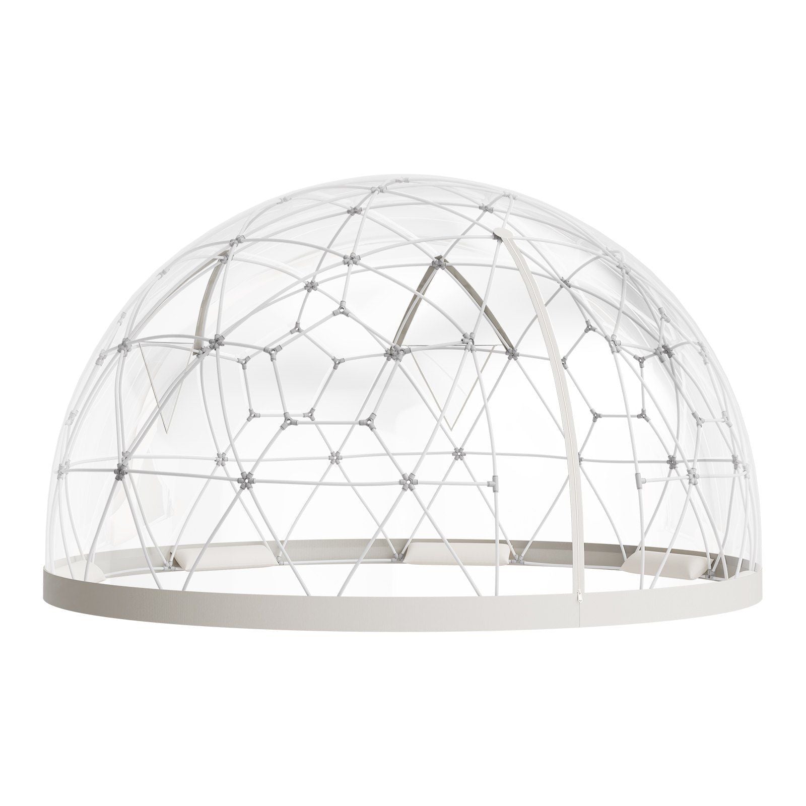 Garden Dome Tent, 2.9 x 1.75 m Outdoor Clear Bubble Tent for 2-4 Person, Weatherproof Geodesic Dome V952-TMXKZP95YCPV9WP9W001V0