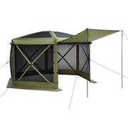 Pop up Gazebo Screen Tent, 3x3 m Large 6-Sided Camping Canopy Tent with Removable Top & Carry Bag, Quick-Set V952-TMZPXKTMK6M1M7EVT001V0
