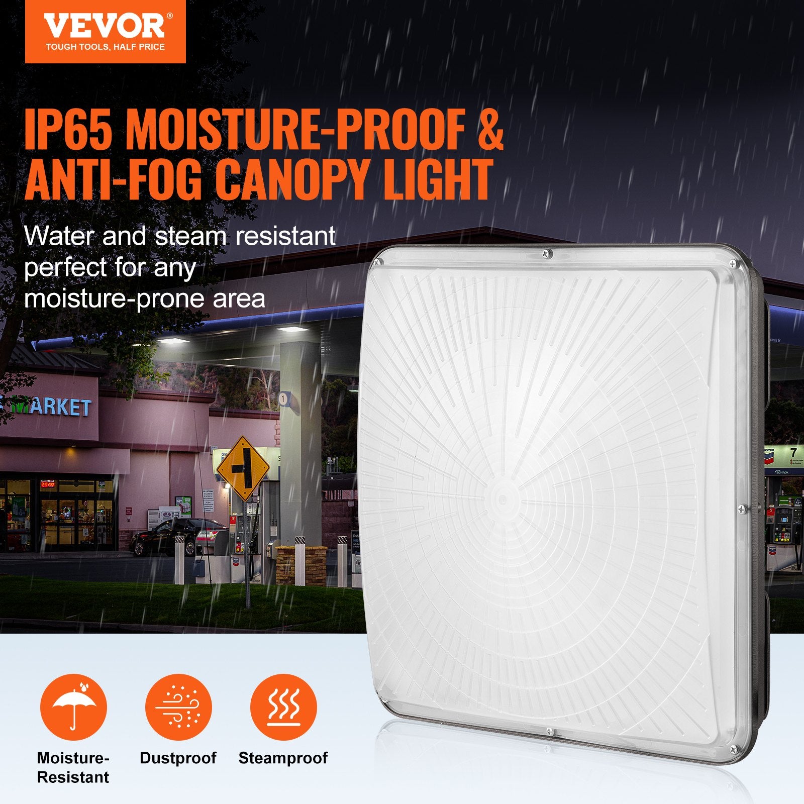 4 PCS LED Canopy Light 150W 16500LM 5000K Daylight Outdoor Canopy Lighting V952-TPDDS150W4JT18VDWV7