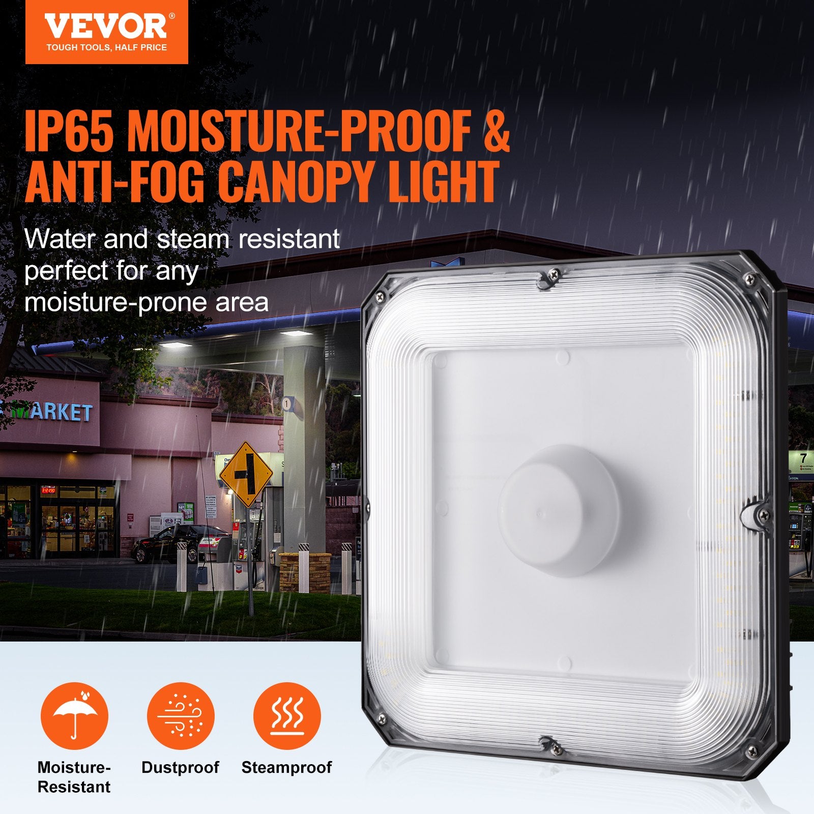 4 Pack LED Canopy Lights 80W 8800LM 5000K Daylight Outdoor Canopy Lighting V952-TPDDS80W4JT0CK09FV7