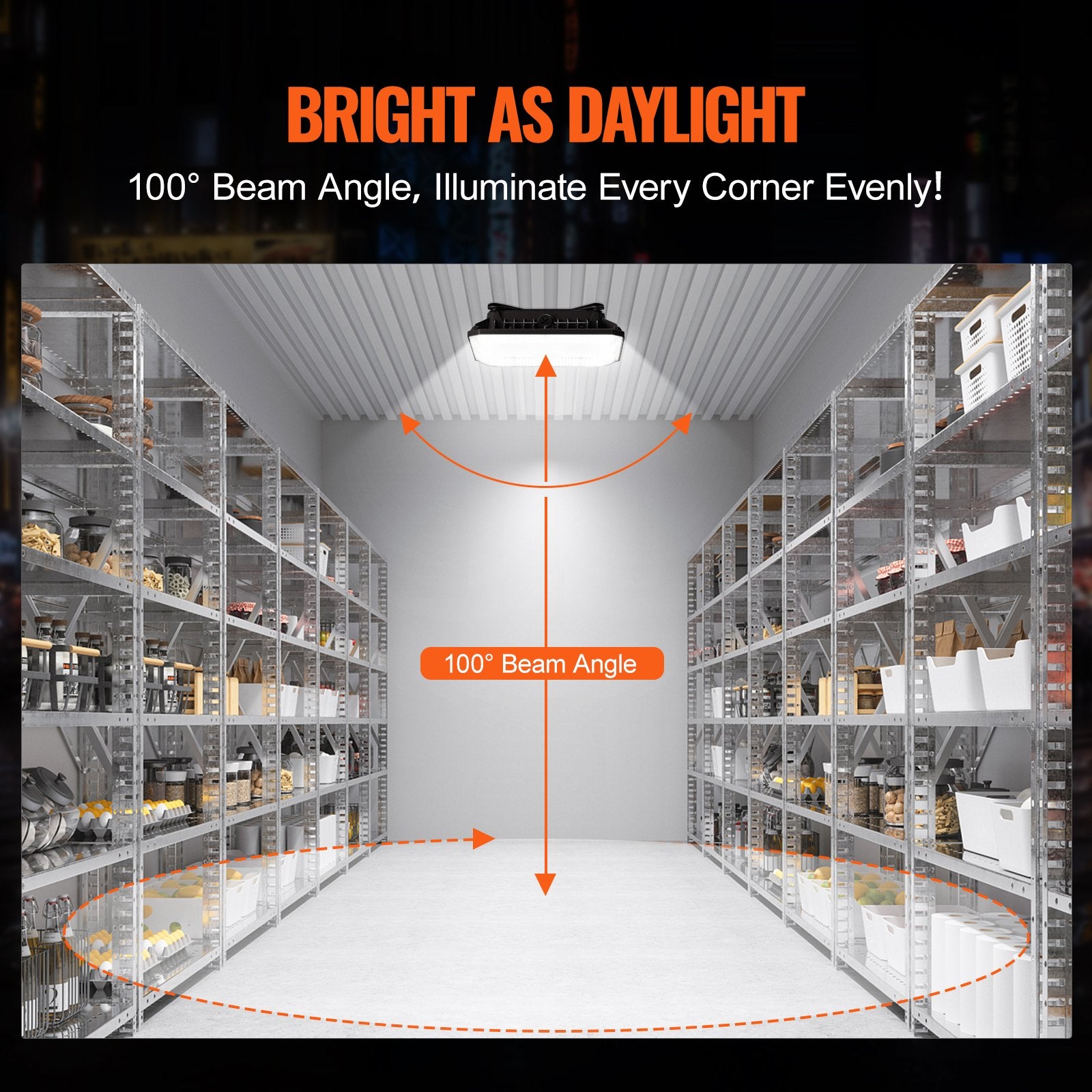4 Pack LED Canopy Lights 80W 8800LM 5000K Daylight Outdoor Canopy Lighting V952-TPDDS80W4JT0CK09FV7