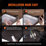 4 Pack LED Canopy Lights 80W 8800LM 5000K Daylight Outdoor Canopy Lighting V952-TPDDS80W4JT0CK09FV7