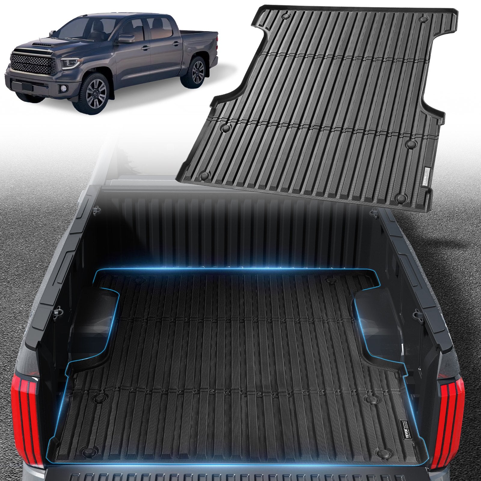 Truck Bed Mat Fit 2022-2024 Toyota Tundra TPE Truck Bed Liner Accessories V952-TPEKCCCDTPEF0B7OOV0