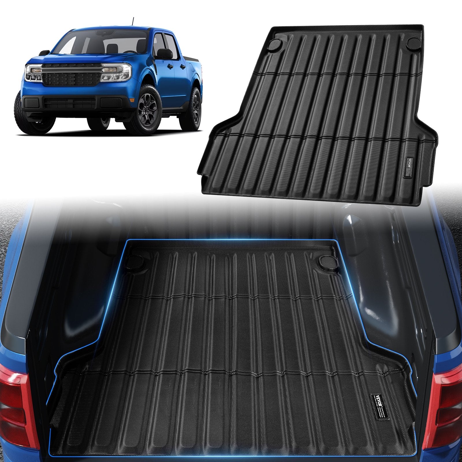 Truck Bed Mat Fit 2022-2024 Ford Maverick TPE Truck Bed Liner Accessories V952-TPEKCCCDTPEF70ESXV0
