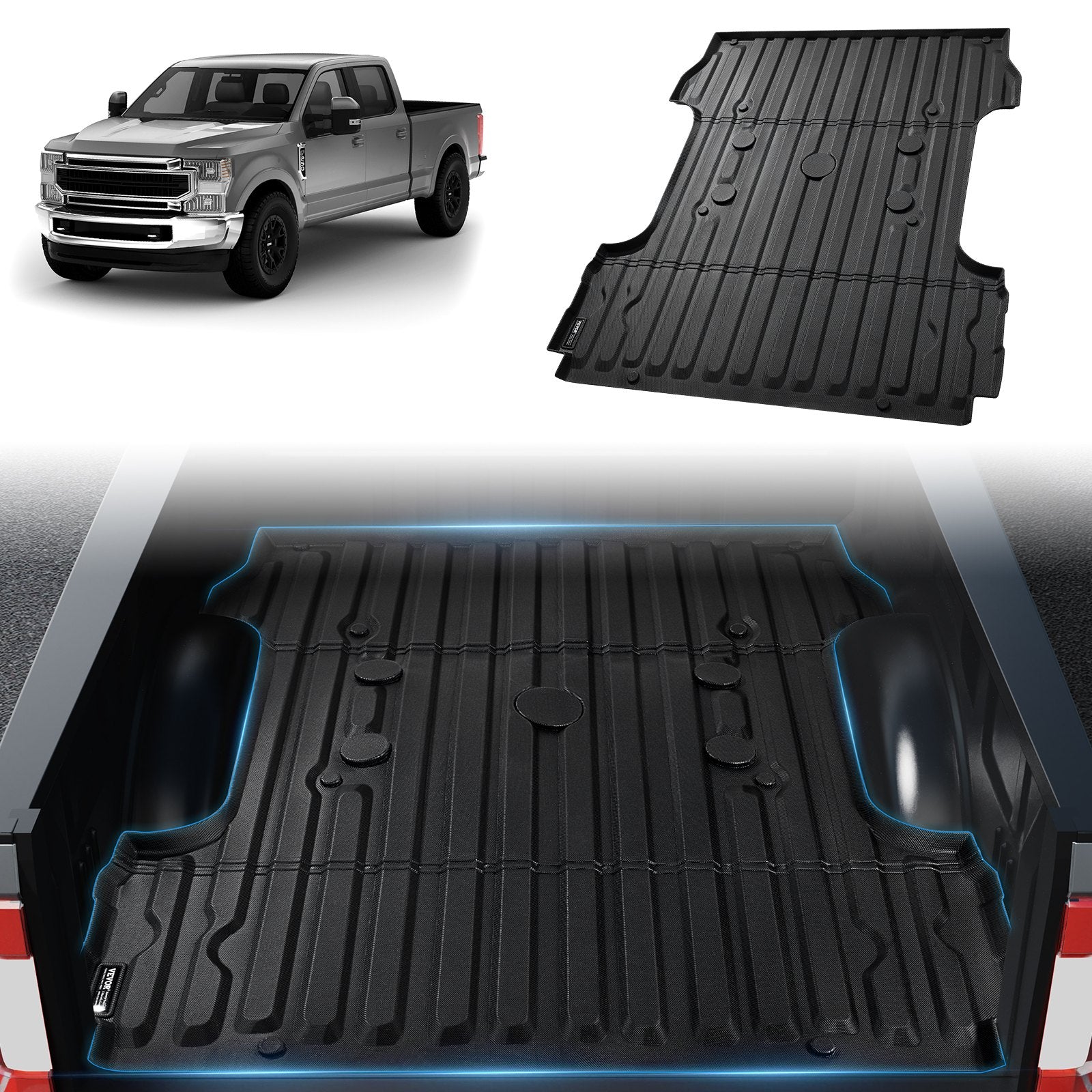 Truck Bed Mat Fit 2017-2024 Ford F250/F350 TPE Truck Bed Liner Accessories V952-TPEKCCCDTPEFE2RWLV0