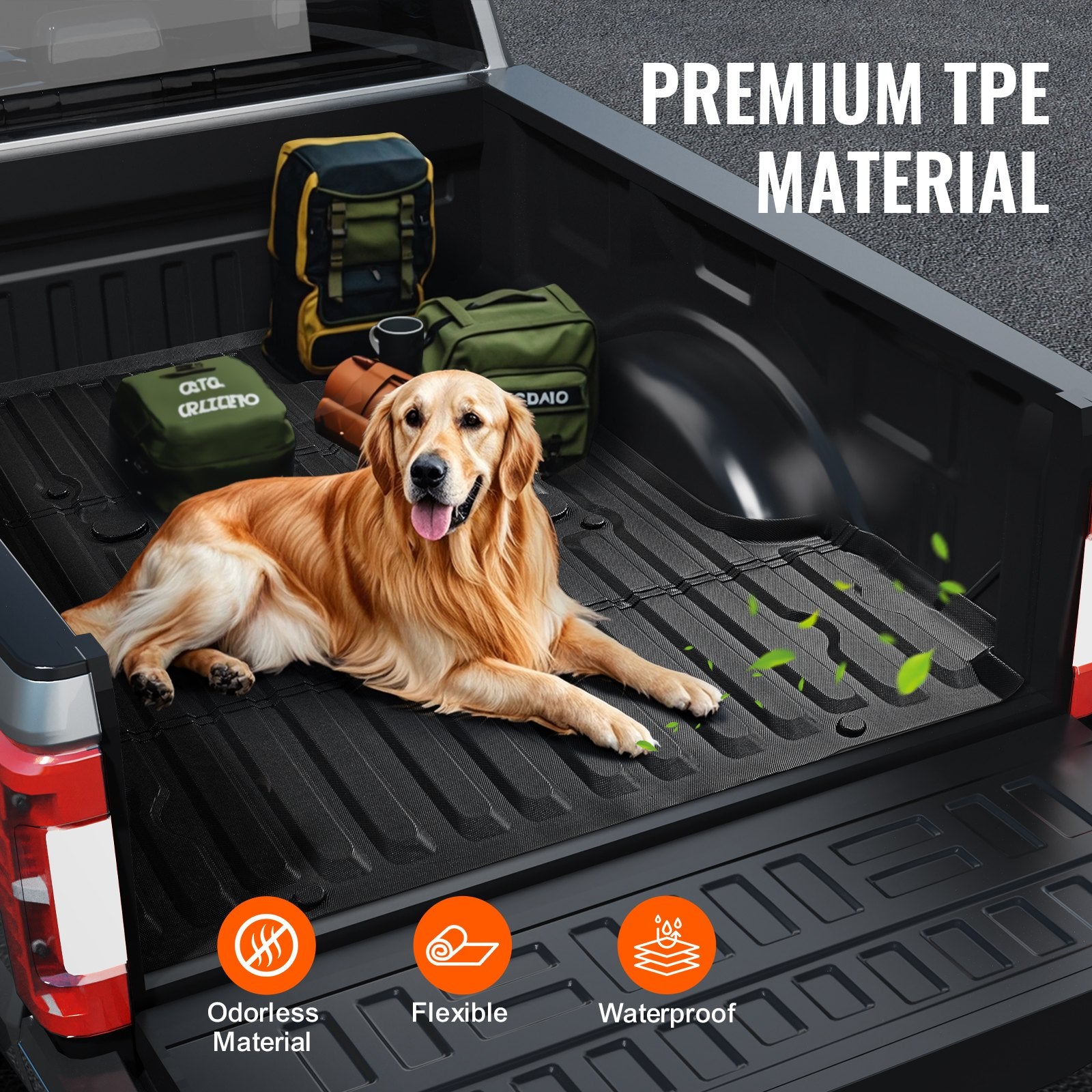 Truck Bed Mat Fit 2017-2024 Ford F250/F350 TPE Truck Bed Liner Accessories V952-TPEKCCCDTPEFE2RWLV0