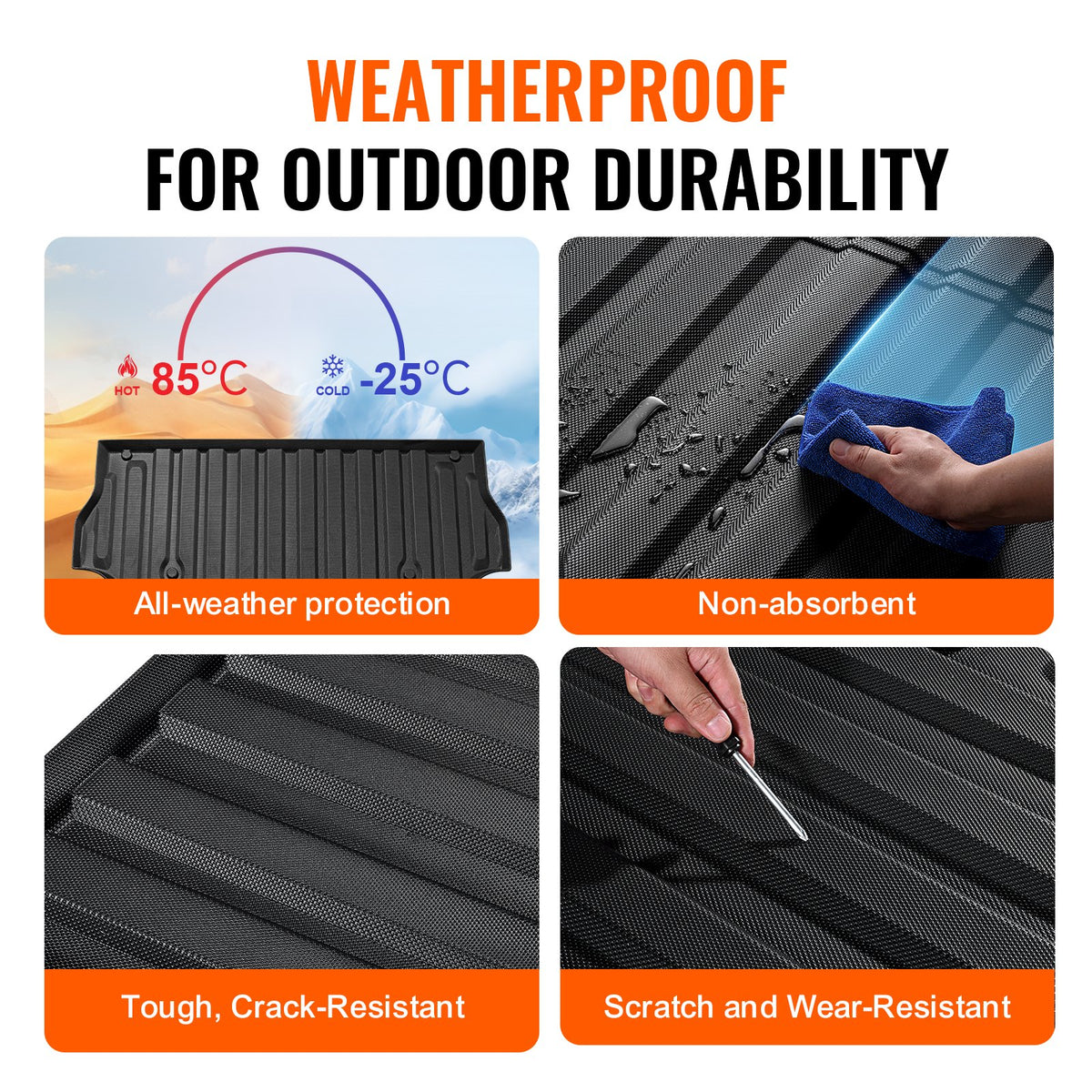 Truck Bed Mat Fit 2017-2024 Ford F250/F350 TPE Truck Bed Liner Accessories V952-TPEKCCCDTPEFE2RWLV0