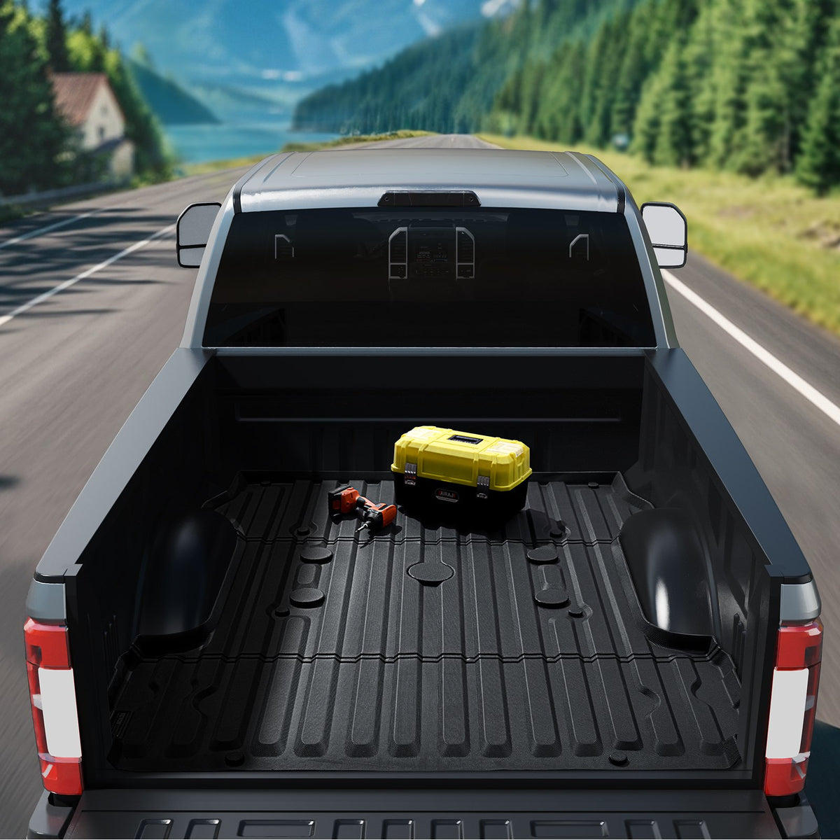 Truck Bed Mat Fit 2017-2024 Ford F250/F350 TPE Truck Bed Liner Accessories V952-TPEKCCCDTPEFE2RWLV0