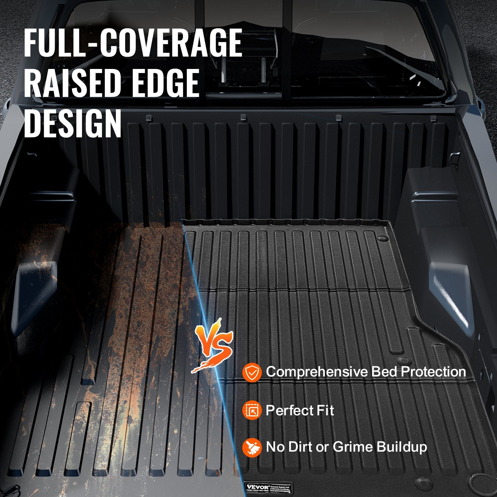 Truck Bed Mat Fit 2005-2023 Toyota Tacoma TPE Truck Bed Liner Accessories V952-TPEKCCCDTPEFF55UGV0