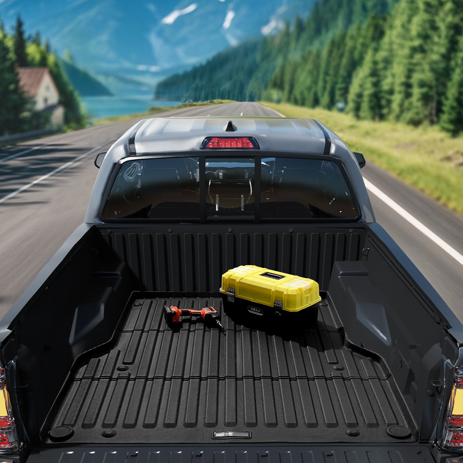 Truck Bed Mat Fit 2005-2023 Toyota Tacoma TPE Truck Bed Liner Accessories V952-TPEKCCCDTPEFF55UGV0