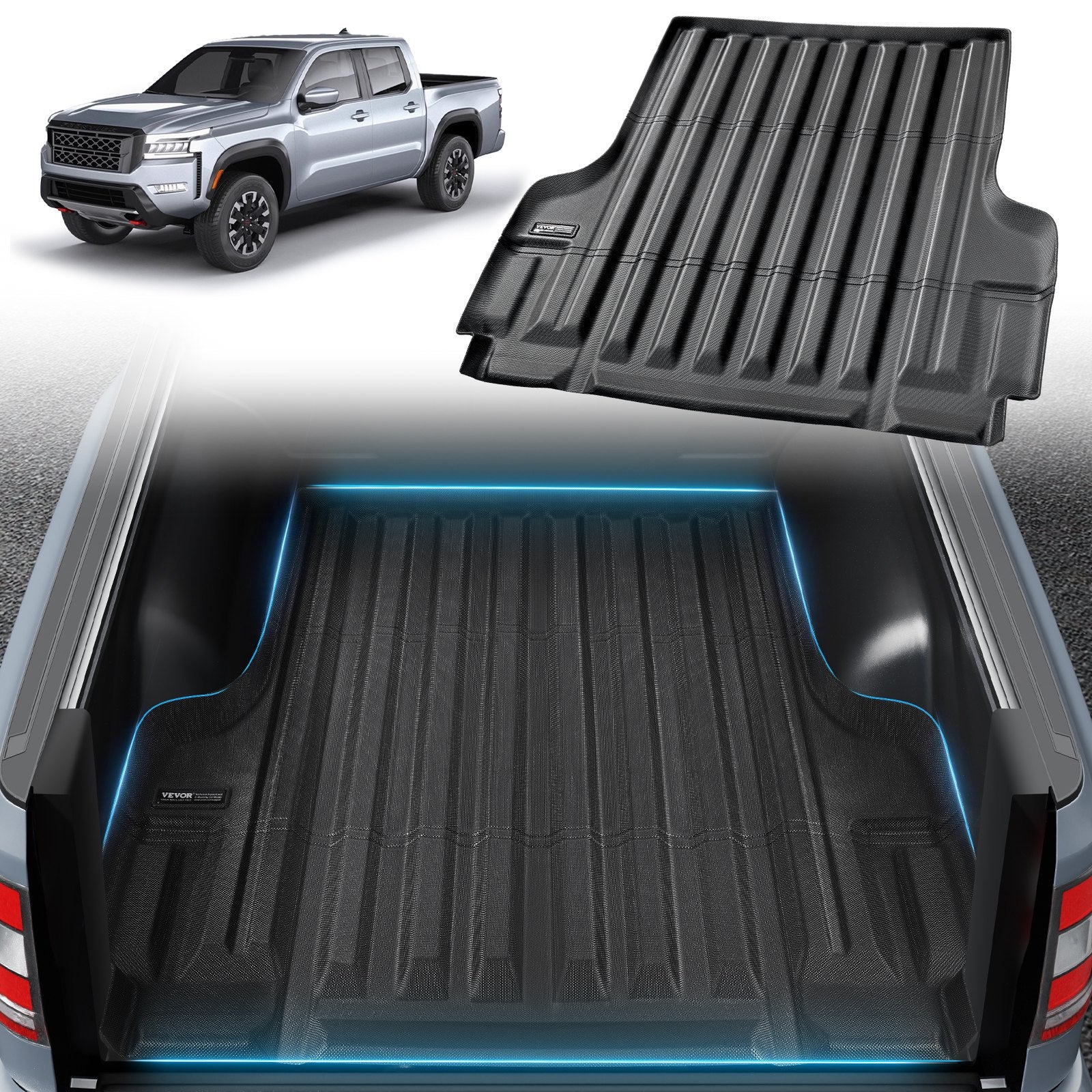Truck Bed Mat Fit 2022-2024 Nissan Frontier TPE Truck Bed Liner Accessory V952-TPEKCCCDTPERAC64QV0