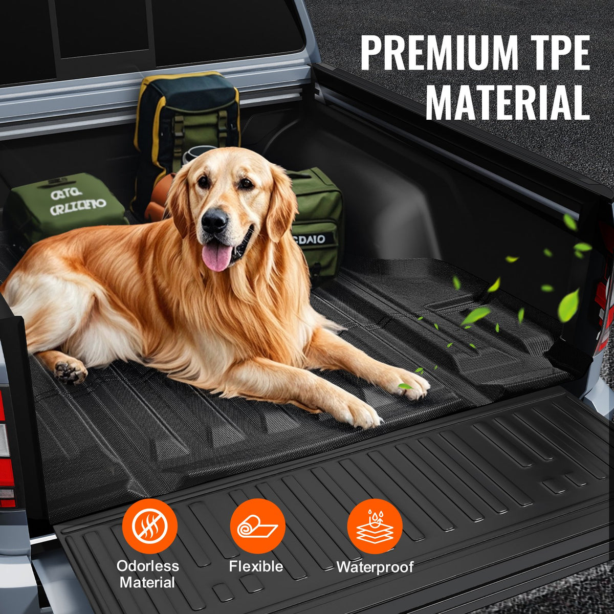 Truck Bed Mat Fit 2022-2024 Nissan Frontier TPE Truck Bed Liner Accessory V952-TPEKCCCDTPERAC64QV0