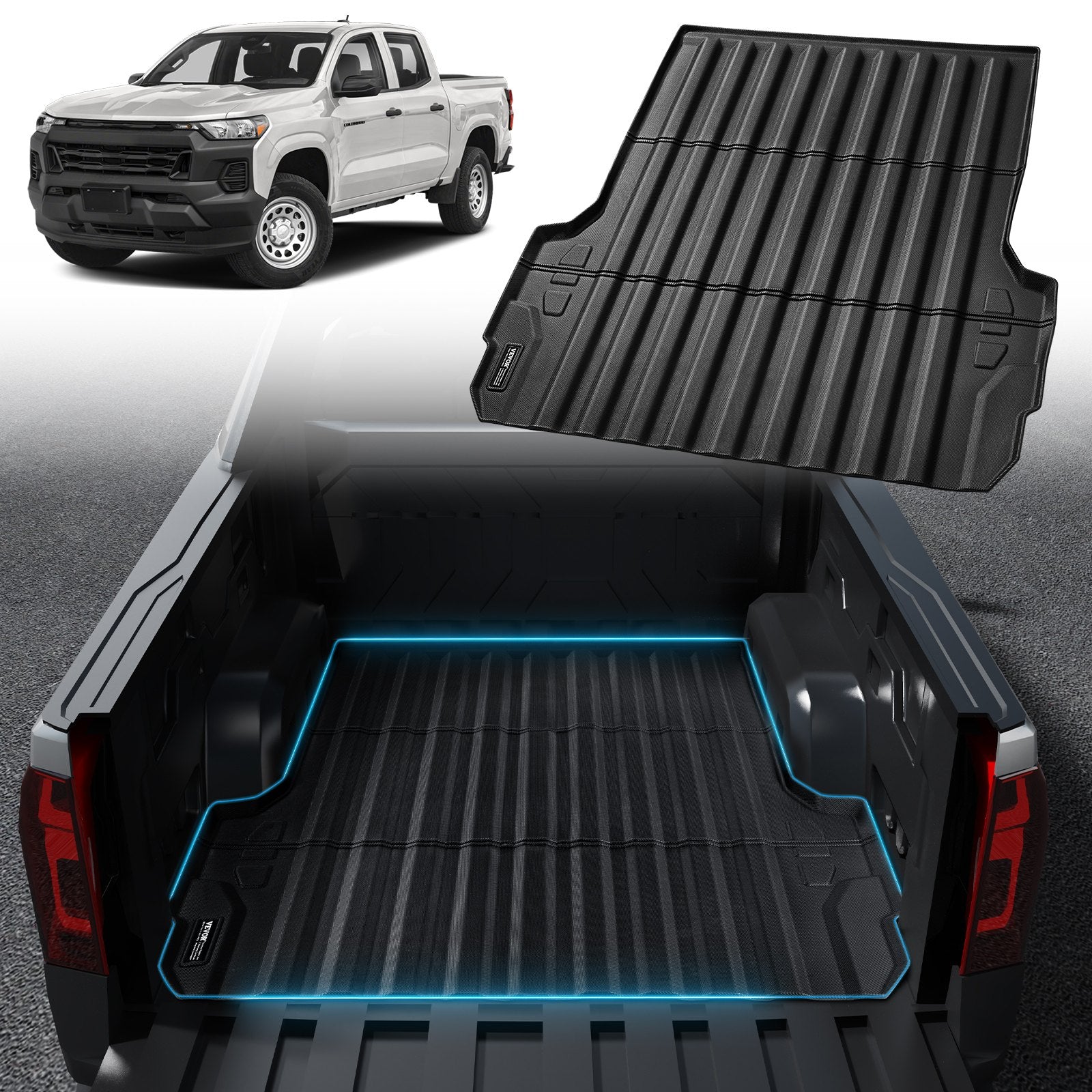 Truck Bed Mat Fit 2023-2024 Chevrolet Colorado/GMC Canyon Truck Bed Liner V952-TPEKCCCDTPEX80KVYV0