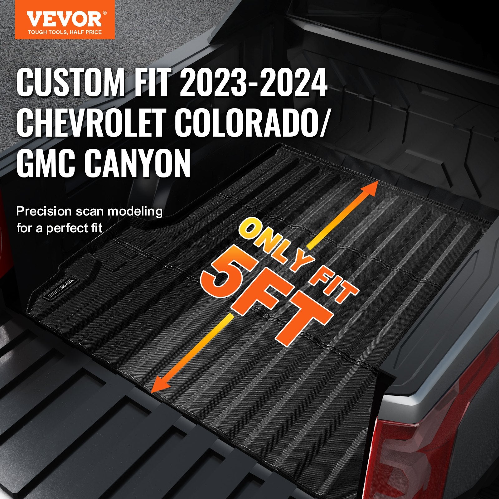 Truck Bed Mat Fit 2023-2024 Chevrolet Colorado/GMC Canyon Truck Bed Liner V952-TPEKCCCDTPEX80KVYV0