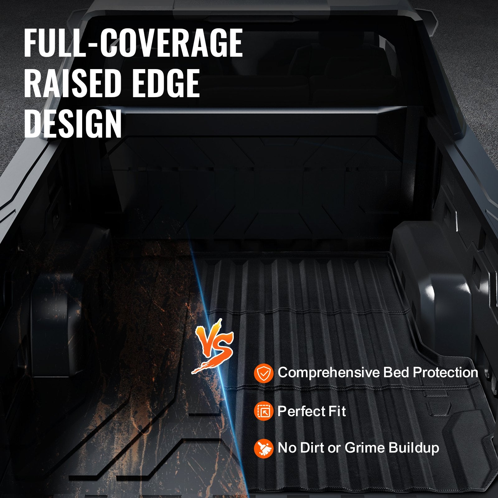 Truck Bed Mat Fit 2023-2024 Chevrolet Colorado/GMC Canyon Truck Bed Liner V952-TPEKCCCDTPEX80KVYV0