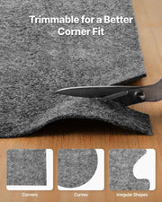 Rug Pad 2.74 x 3.66 m, Non-slip Carpet Area Pad, Rug Mat Padding with Dual Surface Felt Cushion & Rubber V952-TPRDTD912FT01HD03001V0