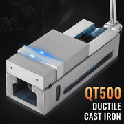 Milling Vice 4"/100mm,Bench Clamp Vice Nodular Cast Iron Material,Clamping Vice Clamping Force 19KN Max, V952-TQ4YCJMJYHQ000001V0