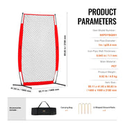 I Screen Baseball for Batting Cage, 7x4 ft Baseball & Softball Safety Screen, Body Protector Portable Batting V952-TSBHWIXQX74YMKWF6V0